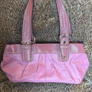 Coach Shimmering Pink Shoulder Bag